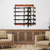 VEVOR Gun Rack, Wood Gun Rack Wall Mount, Gun Display Rack holds 5 Rifles, Shotguns, 132 lb Heavy Duty Wall Storage Display Rifle Rack with Soft Padding