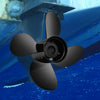 VEVOR Outboard Propeller, Replace for OEM 48-8M0084494, 4-Blade 14 1/2 x 17 Boat Propeller, Compatible with 135-300HP 2-Stroke & 4-Stroke Outboards, Alpha&Bravo I Stern-Drives, RH