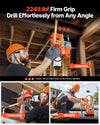 VEVOR Magnetic Drill Press, 1200 W, 1.5 in Boring Diameter, 2248 lbf Power Mag Drill Press, 900 RPM Speed, with Weldon Shank, Efficient Cooling, for Metal Surface, Industrial and Home Improvement