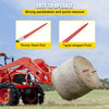VEVOR Pair Hay Spear 39" Bale Spear 3000 lbs Capacity, Bale Spike Quick Attach Square Hay Bale Spears 1 3/4", Red Coated Bale Forks, Bale Hay Spike with Hex Nut & Sleeve for Buckets Tractors Loaders