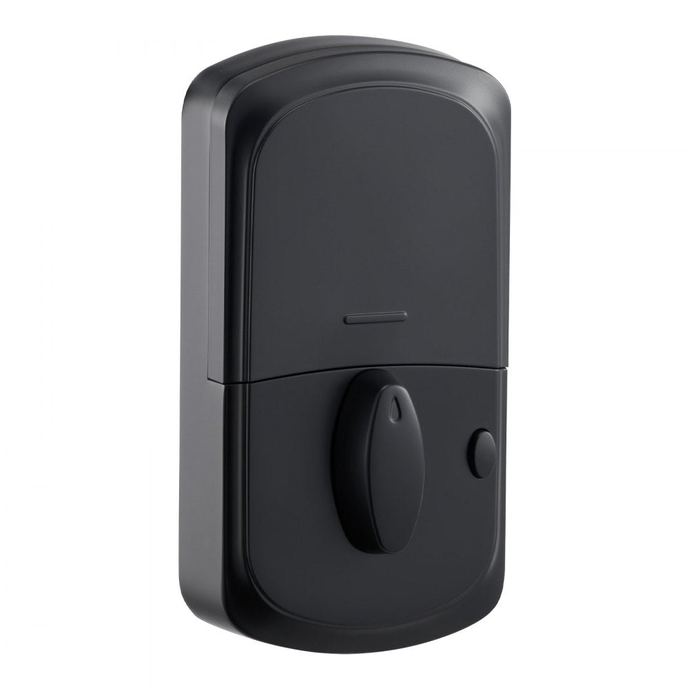 VEVOR Fingerprint Door Lock Set, Electronic Biometric Deadbolt Keyless Entry Door Lock with Handle, Touchscreen, Auto Locking, One-Time Code, Anti-Peeking Password, IC Cards, for Home, Matte Black