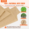 VEVOR Burlap Fabric Roll, 14” x 150 ft & 50 x 50 High Density Wide Natural Burlap Fabric Rolls, Jute Fabric Burlap Tree Wrap Roll, for Decor, Crafts, Wedding, Gardening, Plant & Tree Winter Covering