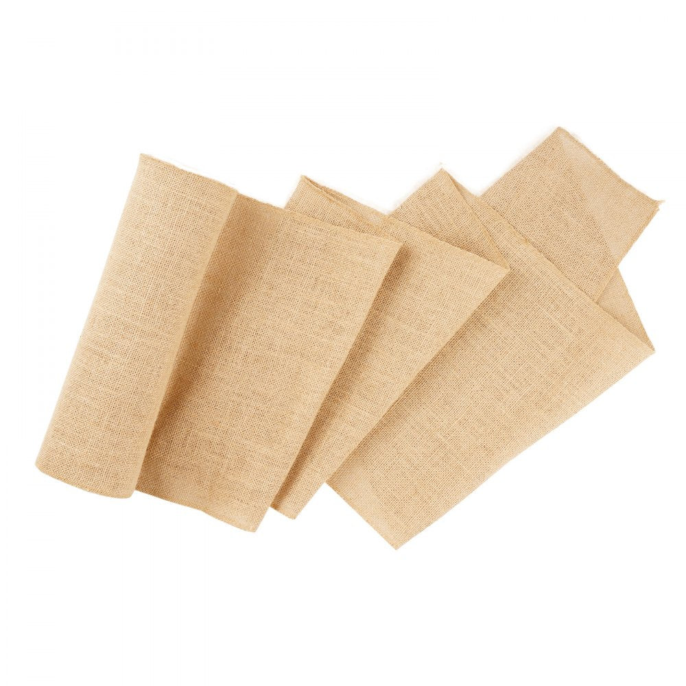 VEVOR Burlap Fabric Roll, 14” x 150 ft & 50 x 50 High Density Wide Natural Burlap Fabric Rolls, Jute Fabric Burlap Tree Wrap Roll, for Decor, Crafts, Wedding, Gardening, Plant & Tree Winter Covering