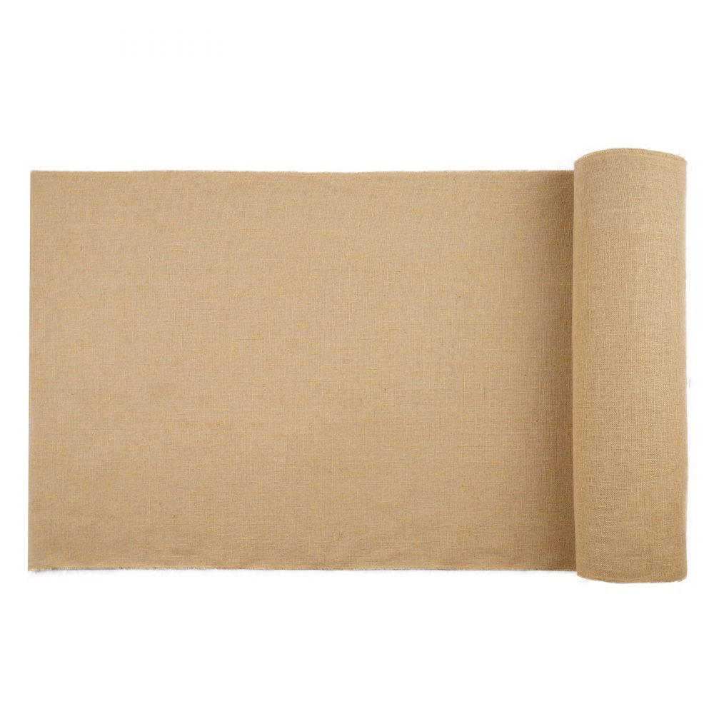 VEVOR Burlap Fabric Roll, 36” x 150 ft & 50 x 50 High Density Wide Natural Burlap Fabric Rolls, Jute Fabric Burlap Tree Wrap Roll, for Decor, Crafts, Wedding, Gardening, Plant & Tree Winter Covering