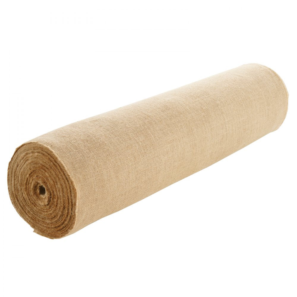 VEVOR Burlap Fabric Roll, 36” x 150 ft & 50 x 50 High Density Wide Natural Burlap Fabric Rolls, Jute Fabric Burlap Tree Wrap Roll, for Decor, Crafts, Wedding, Gardening, Plant & Tree Winter Covering
