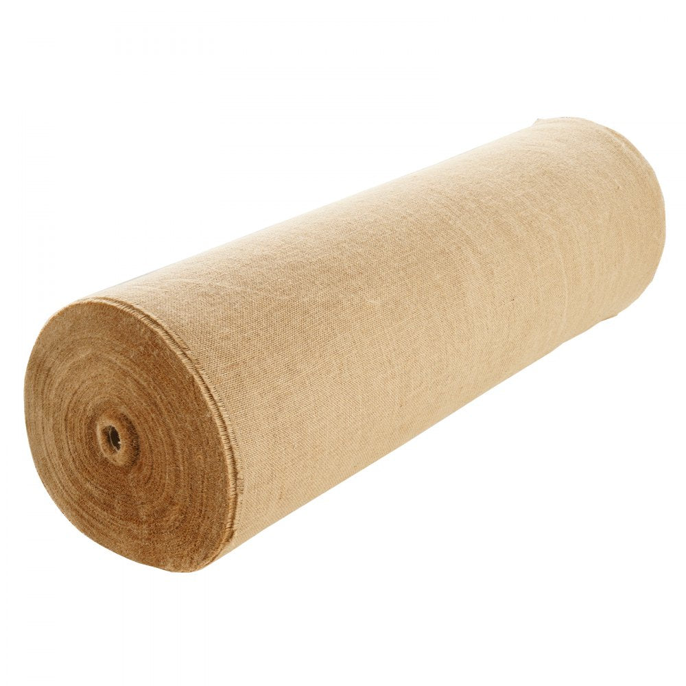 VEVOR Burlap Fabric Roll, 40” x 300 ft & 45 x 45 High Density Wide Natural Burlap Fabric Rolls, Jute Fabric Burlap Tree Wrap Roll, for Decor, Crafts, Wedding, Gardening, Plant & Tree Winter Covering