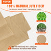 VEVOR Burlap Fabric Roll, 40” x 150 ft & 45 x 45 High Density Wide Natural Burlap Fabric Rolls, Jute Fabric Burlap Tree Wrap Roll, for Decor, Crafts, Wedding, Gardening, Plant & Tree Winter Covering