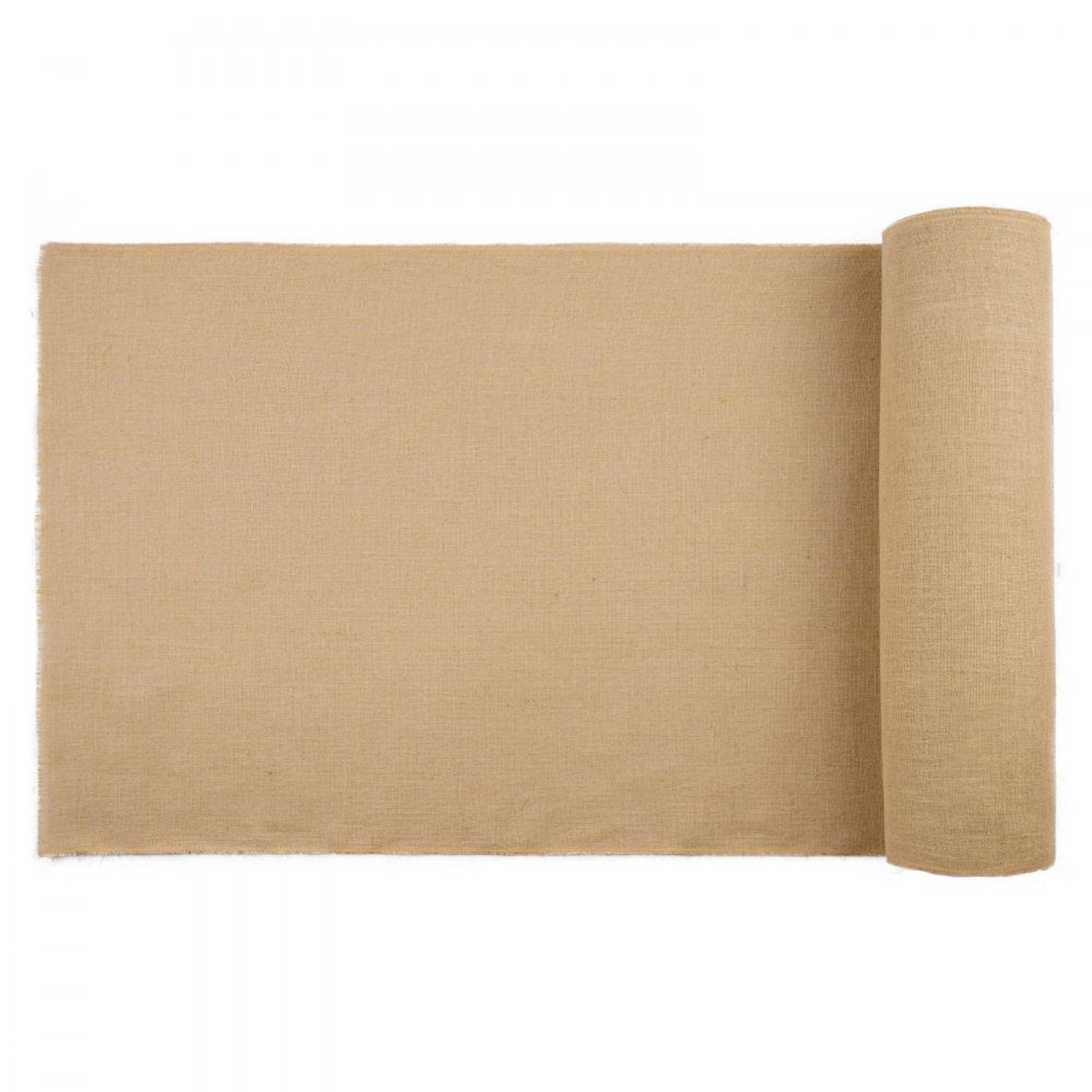 VEVOR Burlap Fabric Roll, 40” x 150 ft & 45 x 45 High Density Wide Natural Burlap Fabric Rolls, Jute Fabric Burlap Tree Wrap Roll, for Decor, Crafts, Wedding, Gardening, Plant & Tree Winter Covering