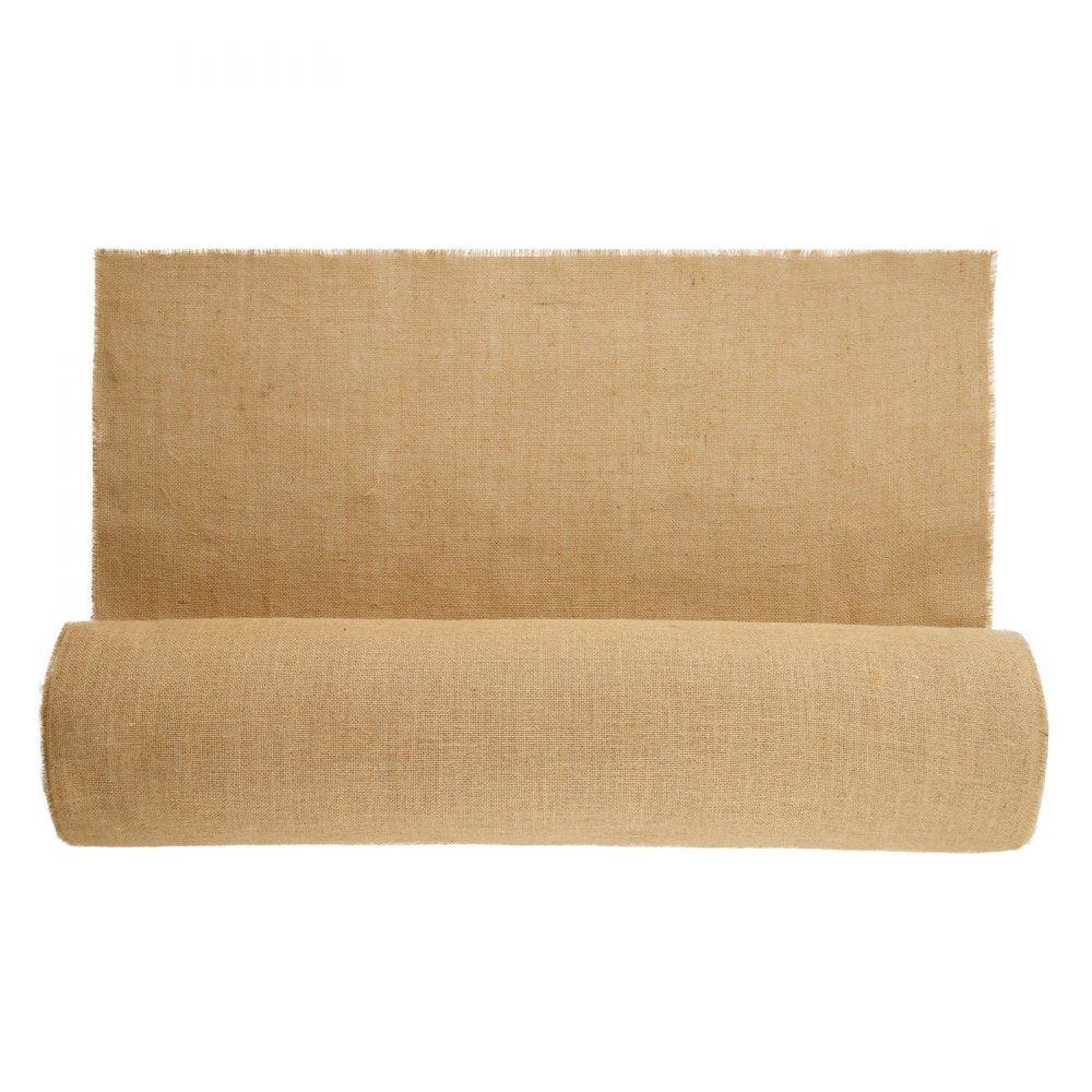 VEVOR Burlap Fabric Roll, 40” x 150 ft & 45 x 45 High Density Wide Natural Burlap Fabric Rolls, Jute Fabric Burlap Tree Wrap Roll, for Decor, Crafts, Wedding, Gardening, Plant & Tree Winter Covering