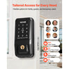 VEVOR Keyless Entry Door Lock, Touchpad Electronic Deadbolt with IC Card, Customizable User Codes, Keyed Entry, Auto Lock, Anti-Peeking Password, Backlit, Easy Installation, for Home, Matte Black