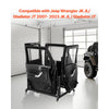 VEVOR Jeep Door Storage Cart, 4 Doors Moveable Storage Cart Rack with Thickened Rubber Cushion, Sturdy Car Door Holder Cart Fit for Jeep Wrangler JK JL/Gladiator JT 2007- 2023 JK JL / Gladiator JT