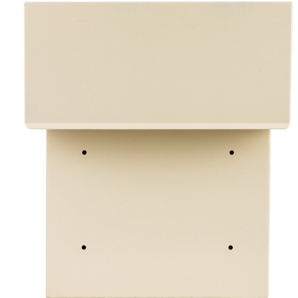 VEVOR Through-The-Door Locking Drop Box, 11.8\'\'x4.3\'\'x14.2\'\' Door Drop Box, Door Slot Mailbox with 1.77\'\' Chute & Code Lock, Rainproof Steel Mail Catcher for Depositing Mail, Keys, Rents, Chec