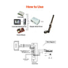 VEVOR Linear Guide Rail, Belt Drive, CNC Linear Motion Stage Actuator, with Nema34 Stepper Motor, 1300 mm Stroke Work Size, High Speed Motorized, for Engraving Machine, CNC Milling Machine, 3D Printer