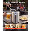 VEVOR 128oz Mini Keg, Pressurized Growler Tap System, 304 Stainless Steel Beer Kit, with Co2 Regulator, Self-Closing Faucet, Keeps Fresh and Carbonation for Homebrew, Craft and Draft Beer