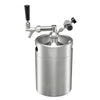 VEVOR 170oz Mini Keg, Pressurized Growler Tap System, 304 Stainless Steel Beer Kit, with Co2 Regulator, Self-Closing Faucet, Keeps Fresh and Carbonation for Homebrew, Craft and Draft Beer