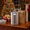VEVOR 170oz Mini Keg, Pressurized Growler Tap System, 304 Stainless Steel Beer Kit, with Co2 Regulator, Self-Closing Faucet, Keeps Fresh and Carbonation for Homebrew, Craft and Draft Beer