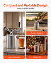 VEVOR 64oz Mini Keg, Pressurized Growler Tap System, 304 Stainless Steel Beer Kit, with Co2 Regulator, Self-Closing Faucet, Keeps Fresh and Carbonation for Homebrew, Craft and Draft Beer