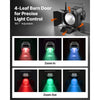 VEVOR Stage Light with Barn Doors, 200 W 6 in 1 COB Par Light RGBWA-U-V, Spotlight for Event, Wedding, Church, Theater, Bar, Concert, Auto/DMX/Master-Slave/Sound Control, Signal Cable & Power Cord