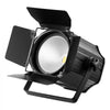 VEVOR Stage Light with Barn Doors, 200 W COB Par Light Cool and Warm White, Spotlight for Event, Wedding, Church, Theater, Bar, Auto/DMX/Master-Slave/Sound Control, Signal Cable & Power Cord Included