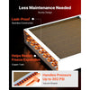 VEVOR Water to Air Heat Exchanger, 18 x 18 in Finned Tube HVAC Heat Exchanger Coil with Copper Tubes & Aluminum Fins, 120K BTU Output for Outdoor Wood Furnace, Hydronic Heating & Cooling Systems