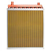 VEVOR Water to Air Heat Exchanger, 18 x 18 in Finned Tube HVAC Heat Exchanger Coil with Copper Tubes & Aluminum Fins, 120K BTU Output for Outdoor Wood Furnace, Hydronic Heating & Cooling Systems