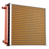 VEVOR Water to Air Heat Exchanger, 22 x 22 in Finned Tube HVAC Heat Exchanger Coil with Copper Tubes & Aluminum Fins, 190K BTU Output for Outdoor Wood Furnace, Hydronic Heating & Cooling Systems