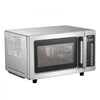 VEVOR Countertop Microwave Oven, 0.9 Cu Ft, 1000W Digital Stainless Steel Microwave Oven with Touchscreen, 10 Cooking Presets, 5 Power Levels, Multi-Lock Door & Easy Clean Interior for Commercial Use