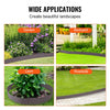 VEVOR Steel Landscape Edging, 5-pack Steel Garden Edging Borders, 39" L x 5" H Strips, Hammer-in Edging Border, Bendable Metal Landscape Edging for Yard, Garden, Lawn, 3.15" Spike Height, Brown