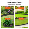 VEVOR Steel Landscape Edging, 6-pack Steel Garden Edging Borders, 40" L x 6" H Strips, Hammer-in Edging Border with 8 Clips, Bendable Metal Landscape Edging for Yard, Garden, Lawn
