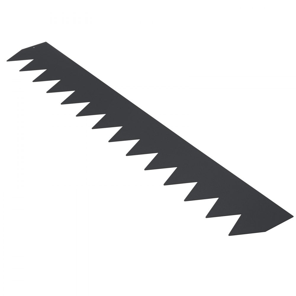 VEVOR Steel Landscape Edging, 6-pack Steel Garden Edging Borders, 40" L x 6" H Strips, Hammer-in Edging Border with 8 Clips, Bendable Metal Landscape Edging for Yard, Garden, Lawn
