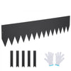 VEVOR Steel Landscape Edging, 3-pack Steel Garden Edging Borders, 40" L x 8" H Strips, Hammer-in Edging Border with 5 Clips, Bendable Metal Landscape Edging for Yard, Garden, Lawn
