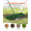 VEVOR Lawn Leveling Rake, 36"x10" Level Lawn Tool, Heavy-duty Lawn Leveler with 78" Steel Extended Handle, Yard Leveling Rake Suit for Garden, Golf Lawn, Farm