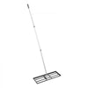 VEVOR Lawn Leveling Rake, Lawn Leveler with 83.9 in Handle, 30x10 in Ground Plate, Rust-Resistant Carbon Steel Soil Leveler, 3 Heights Adjustable, Effort Saving Lawn Leveling Tool for Yard Golf Court