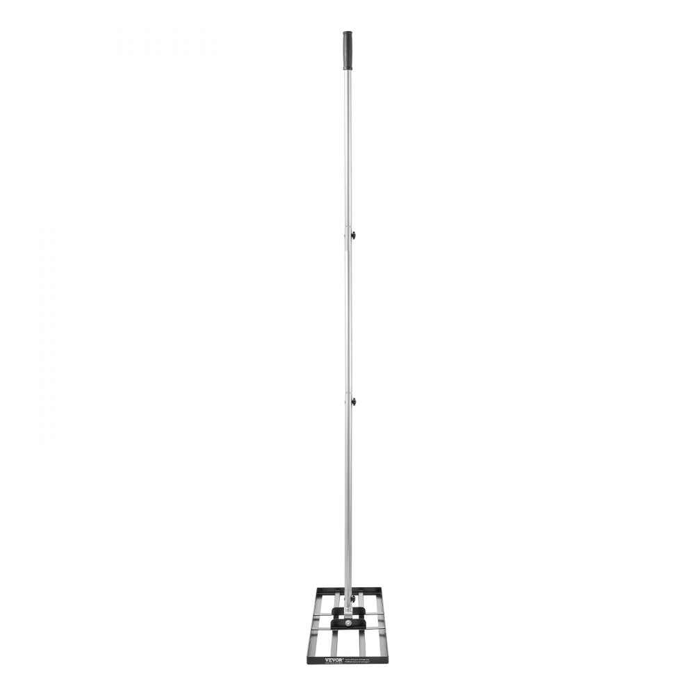 VEVOR Lawn Leveling Rake, Lawn Leveler with 83.9 in Handle, 30x10 in Ground Plate, Rust-Resistant Carbon Steel Soil Leveler, 3 Heights Adjustable, Effort Saving Lawn Leveling Tool for Yard Golf Court