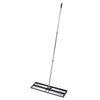 VEVOR Updated Lawn Leveling Rake with Roller, 48'' x 10" Stainless Steel Lawn Leveler with 83.9'' Adjustable Handle, Heavy Duty Yard Leveling Rake, Effort Saving Lawn Leveling Tool for Yard Golf Court
