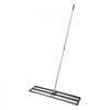 VEVOR Updated Lawn Leveling Rake with Roller, 48'' x 10" Stainless Steel Lawn Leveler with 83.9'' Adjustable Handle, Heavy Duty Yard Leveling Rake, Effort Saving Lawn Leveling Tool for Yard Golf Court