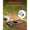 VEVOR Updated Lawn Leveling Rake with Roller, 36" x 10" Stainless Steel Lawn Leveler with 83.9" Adjustable Handle, Heavy Duty Yard Leveling Rake, Effort Saving Lawn Leveling Tool for Yard Golf Court