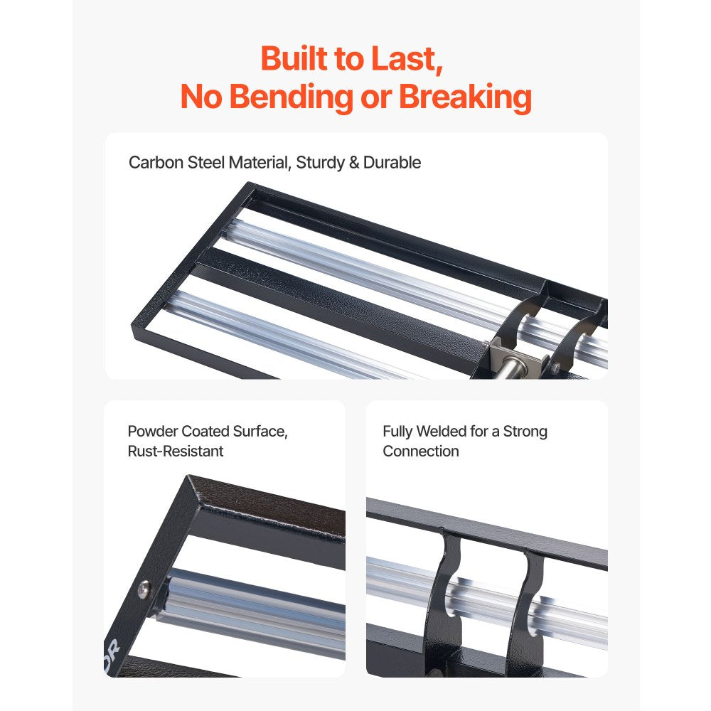 VEVOR Updated Lawn Leveling Rake with Roller, 36" x 10" Stainless Steel Lawn Leveler with 83.9" Adjustable Handle, Heavy Duty Yard Leveling Rake, Effort Saving Lawn Leveling Tool for Yard Golf Court