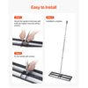 VEVOR Updated Lawn Leveling Rake with Roller, 36" x 10" Stainless Steel Lawn Leveler with 83.9" Adjustable Handle, Heavy Duty Yard Leveling Rake, Effort Saving Lawn Leveling Tool for Yard Golf Court
