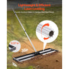 VEVOR Updated Lawn Leveling Rake with Roller, 36" x 10" Stainless Steel Lawn Leveler with 83.9" Adjustable Handle, Heavy Duty Yard Leveling Rake, Effort Saving Lawn Leveling Tool for Yard Golf Court
