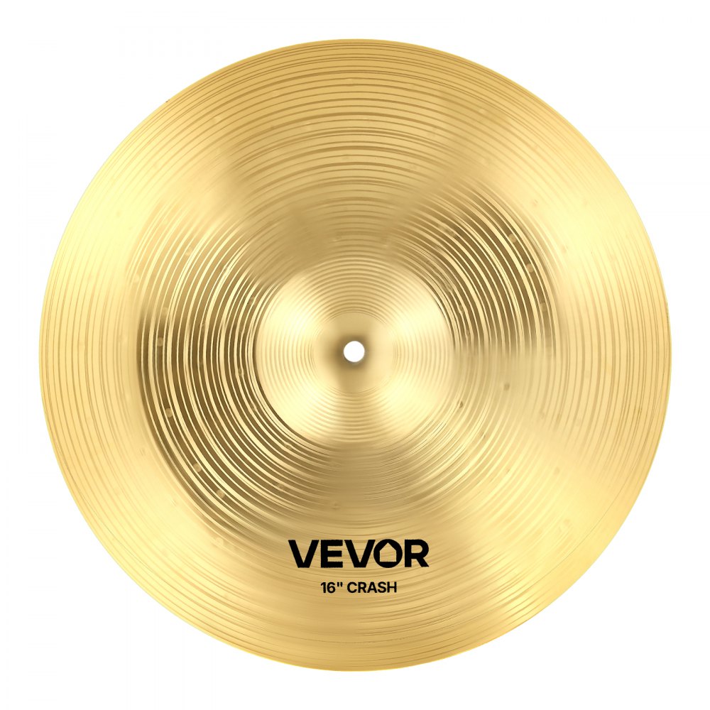 VEVOR Cymbal Pack, 4 Pieces Cymbals for Drum Set, Alloy Cymbals Drum Set Includes 14-inch Hi-Hats, 16-inch Crash, 18-inch Crash, 20-inch Ride, Drumsticks & Cymbal Bag, Alloy Cymbal Pack for Drummer