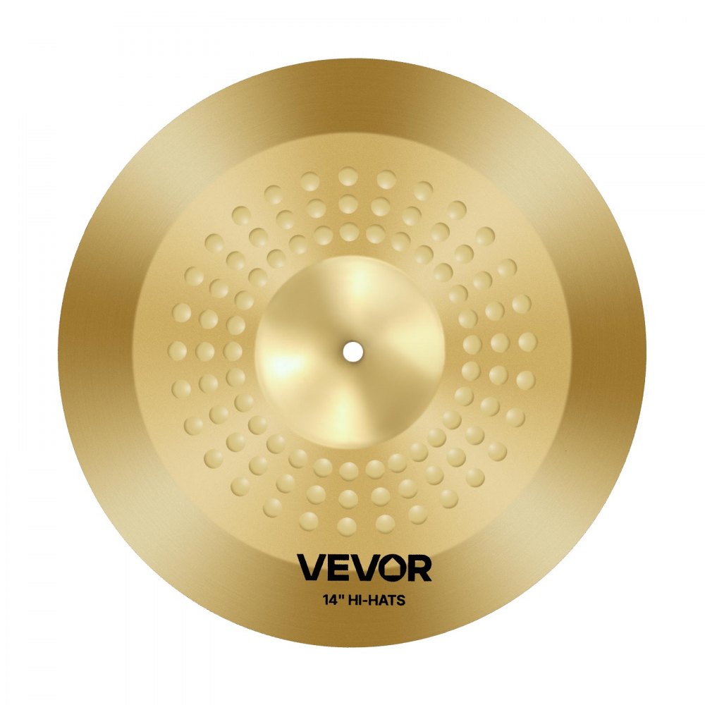 VEVOR Cymbal Pack, 4 Pieces Cymbals for Drum Set, Alloy Cymbals Drum Set Includes 14-inch Hi-Hats, 16-inch Crash, 20-inch Ride, 10-inch Splash, Drumsticks & Cymbal Bag, Alloy Cymbal Pack for Drummer