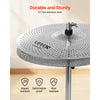 VEVOR Low Volume Cymbal Pack, 4 Pieces Quiet Cymbals for Drum Set, Alloy Cymbals Drum Set Includes 14-inch Hi-Hats, 16-inch Crash, 18-inch Crash, 20-inch Ride, Drumsticks & Cymbal Bag, Bright Copper