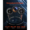 VEVOR CPU Liquid Cooler, AIO CPU Water Cooler - 3 x 120mm PWN Fans & Pump, Customizable Black PC Liquid Cooler with 2.1'' LCD Display & ARGB light, for Intel 115X/1366/2011/1700/1200, AMD AM4/AM5