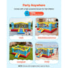 VEVOR Inflatable Bounce House, 14.7 x 13.8 x 6.8 ft Jumping Bouncy Castle, Inflatable Jumper for Kids with Slide, Basketball Hoop, Target Game & Jumping Area, Jumpings House Holds 3-4 Kids (Ages 3-8)