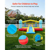 VEVOR Inflatable Bounce House, 14.7 x 13.8 x 6.8 ft Jumping Bouncy Castle, Inflatable Jumper for Kids with Slide, Basketball Hoop, Target Game & Jumping Area, Jumpings House Holds 3-4 Kids (Ages 3-8)