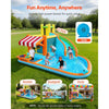 VEVOR Inflatable Bounce House, 14.9 x 12.8 x 7.8 ft Inflatable Bounce House Water Slide, Bouncer Castle with Castle Bounces, Tall Slide, Splash Pool & Pretend Market Booth, for 3 to 4 Kids Ages 3 to 8