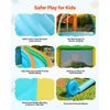 VEVOR Inflatable Bounce House, 14.9 x 12.8 x 7.8 ft Inflatable Bounce House Water Slide, Bouncer Castle with Castle Bounces, Tall Slide, Splash Pool & Pretend Market Booth, for 3 to 4 Kids Ages 3 to 8