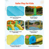 VEVOR Inflatable Bounce House, 12.5 x 13.1 x 6.5 ft Inflatable Bounce House Water Slide, Bouncer Castle with Castle Bounces, Basketball Hoop, Splash Pool & Water Ring Toss, for 3 to 4 Kids Ages 3 to 8