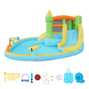 VEVOR Inflatable Bounce House, 12.5 x 13.1 x 6.5 ft Inflatable Bounce House Water Slide, Bouncer Castle with Castle Bounces, Basketball Hoop, Splash Pool & Water Ring Toss, for 3 to 4 Kids Ages 3 to 8